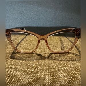Tom Ford Transparent Pink Eyeglasses